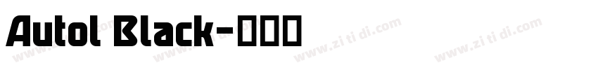 Autol Black字体转换 Autol Black字体转换
